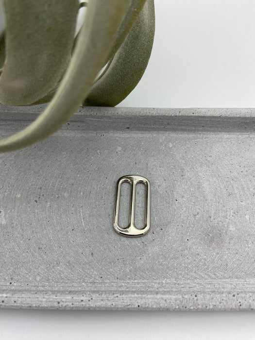 Metall Leiterschnalle (Taschenzubehör) 2,5 cm Silber