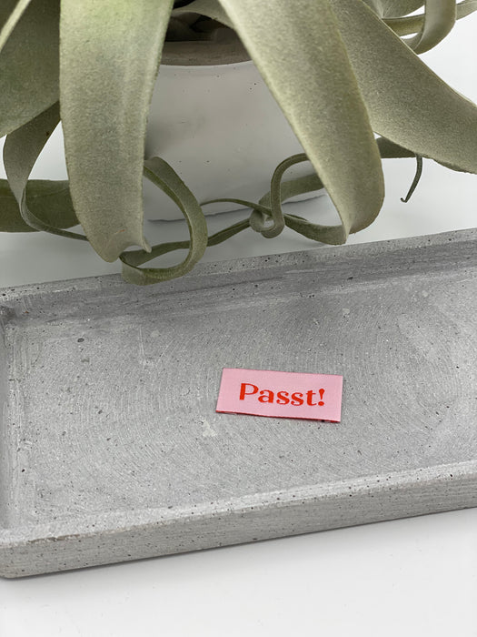 Webetikett / Label „Passt!“ rot