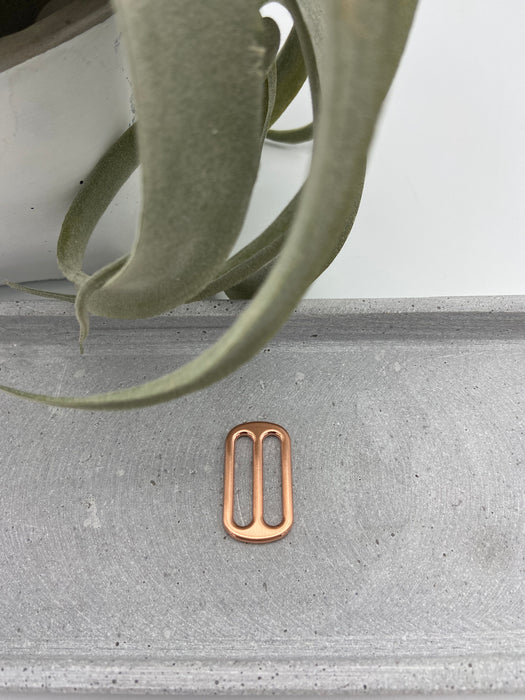 Metall Leiterschnalle (Taschenzubehör) 2,5 cm Rosé