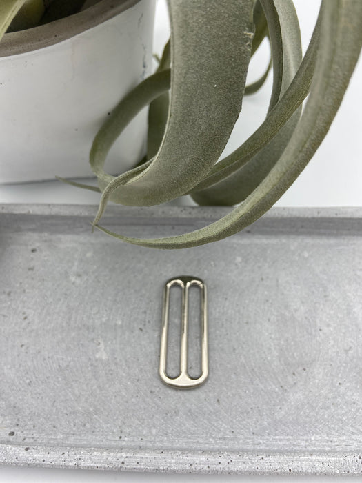 Metall Leiterschnalle (Taschenzubehör) 4 cm Silber