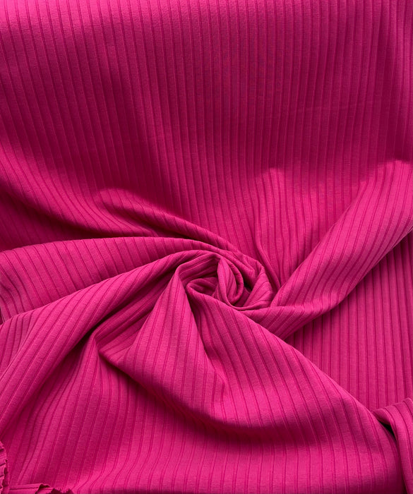 0,5 m Baumwoll-Ripp-Jersey Pink