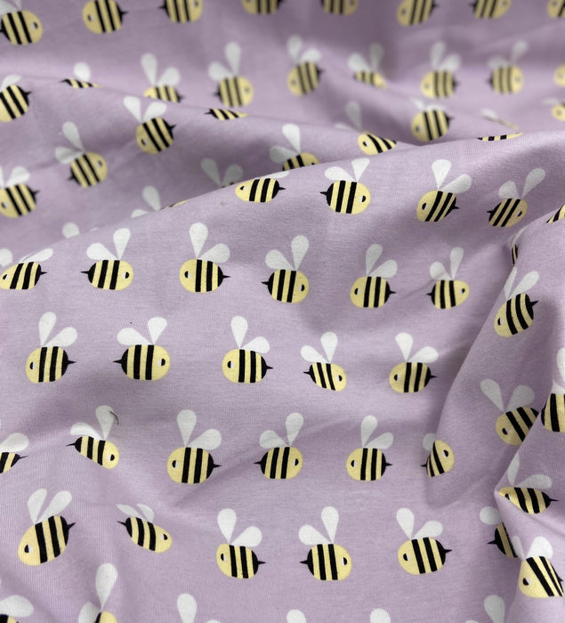 0,5 m Baumwoll-Jersey Bienen