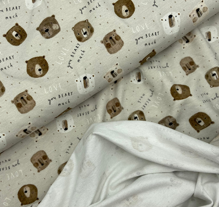 0,5 m French Terry Hilco „lovely bear“