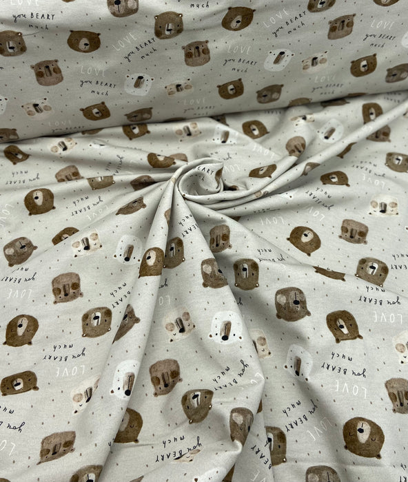 0,5 m French Terry Hilco „lovely bear“