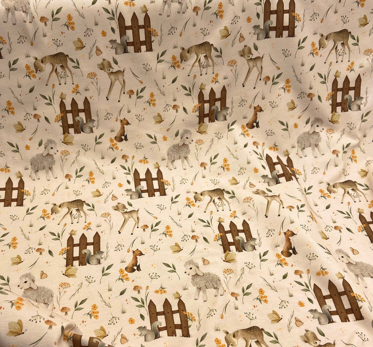 0,5 m Baumwoll-Jersey „Tiere“