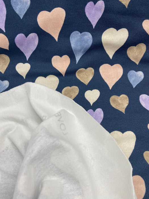 0,5 m French Terry Hilco „love Heart“