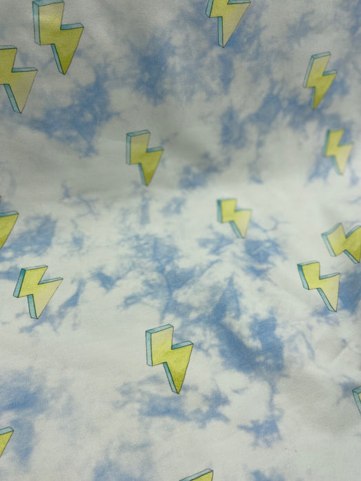 0,5 m French Terry  „Wonder eclair“ hellblau