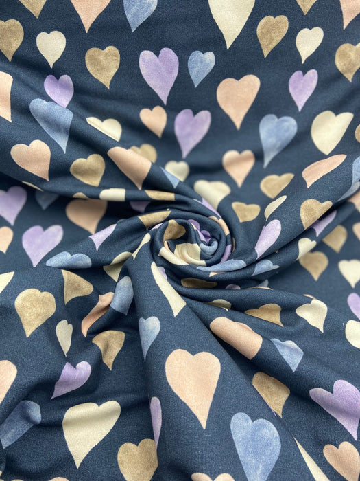 0,5 m French Terry Hilco „love Heart“