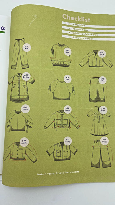 Fibre Mood Schnitt-Zeitschrift Musterbuch Nr. 32