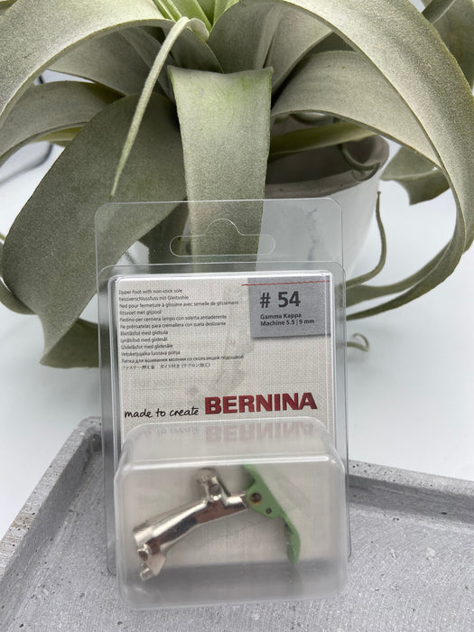 Bernina Reißverschlussfuß mit Gleitsohle #54