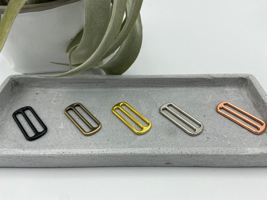 Metall Leiterschnalle (Taschenzubehör) 4 cm Messing