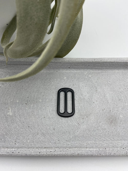 Metall Leiterschnalle (Taschenzubehör) 2,5 cm Schwarz matt