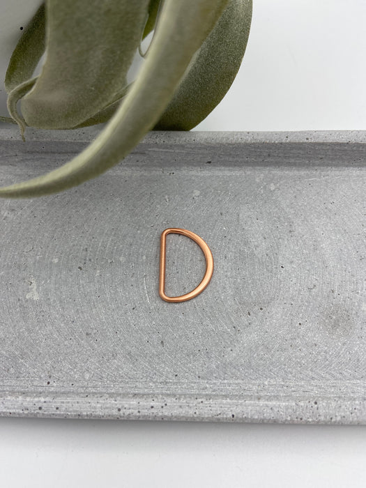 Metall D-Ring (Taschenzubehör) 2,5 cm Rosé