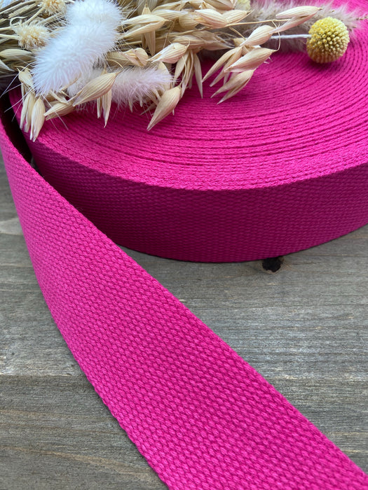 0,5 m Gurtband Magenta/ Pink 4 cm (Cotton)