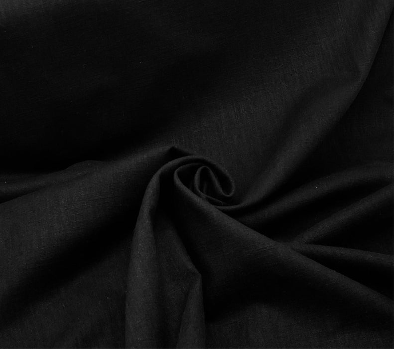 0,5 m Leinen schwarz
