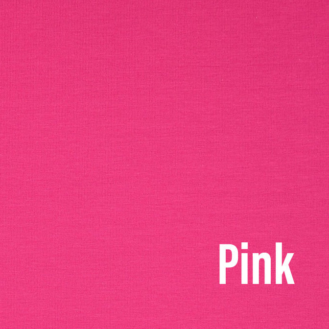 0,5 m Uni Baumwoll Jersey Pink/Fuchsia