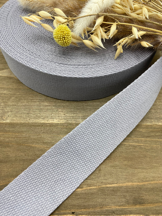 0,5 m Gurtband Hellgrau 4 cm (Cotton)