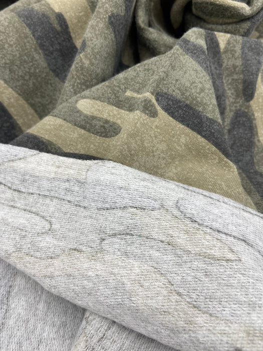 0,5 m French Terry „Camouflage“ washed
